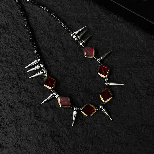 Gothic Ruby Choker