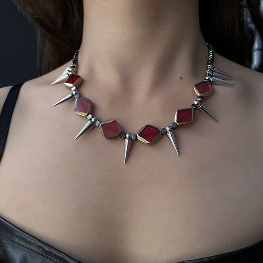 Gothic Ruby Choker
