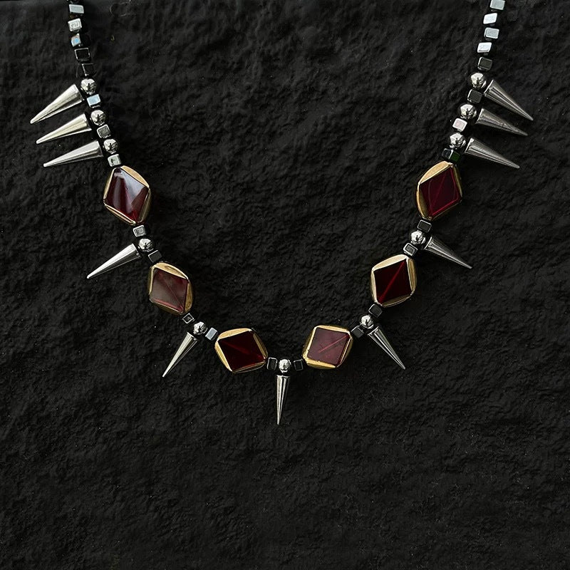 Gothic Ruby Choker